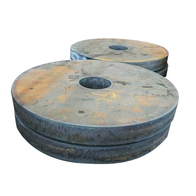 plaques de métal rondes de produit plat d'acier au carbone de la coupe de flamme de commande numérique par ordinateur de 80mm Q355B