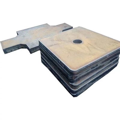 La plaque d'acier faite sur commande d'acier au carbone de Q345B coupant la commande numérique par ordinateur flambent le plat de support plat en métal S355J2