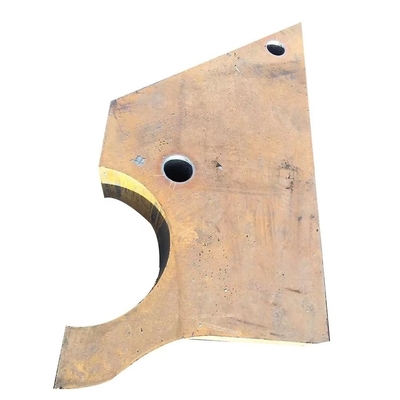 Plat à base métallique plat fait sur commande de haute précision d'OEM coupant la flamme Q235B de commande numérique par ordinateur