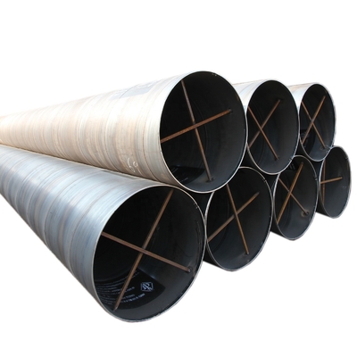 le tube en métal de rond de 600mm Q235A sifflent le tuyau d'acier au carbone 15m en spirale sans couture pour la canalisation